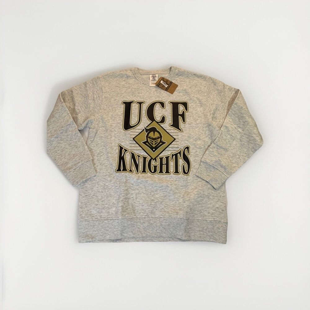 UCF Knights Crewneck Sweatshirt Youth Large 12-14 Gray NWT Rivalry Threads